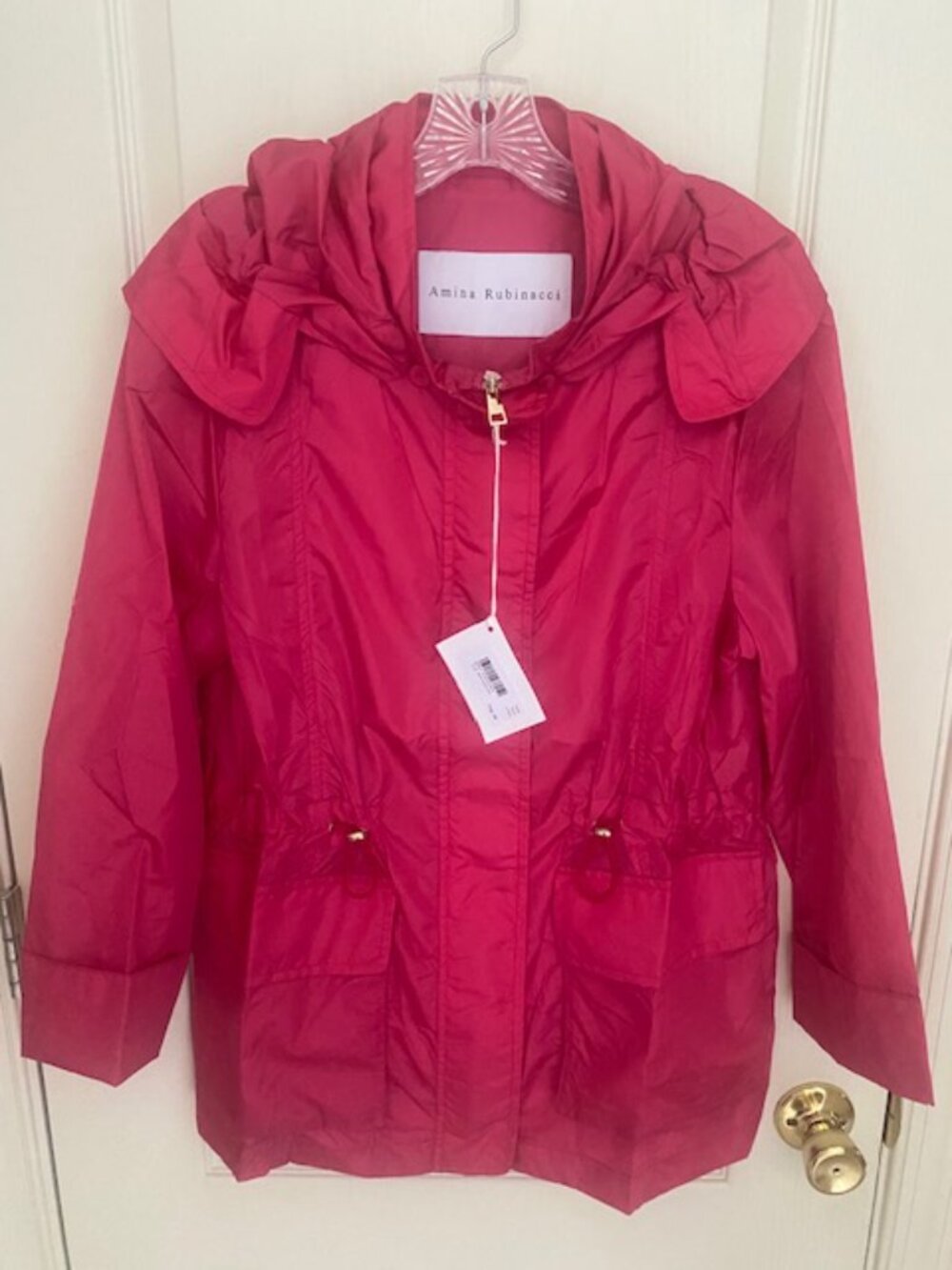 Amina Rubinacci POPCORN Coat Tag 46 US Size 10 Large